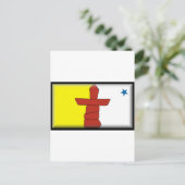 Nunavut Flag Postkarte (Stehend Vorderseite)