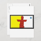 Nunavut Flag Postkarte (Vorne/Hinten)
