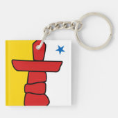 NUNAVUT Flagge Schlüsselanhänger (Rückseite)