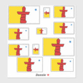 Nunavut Flags Graphic Aufkleber (Blatt)