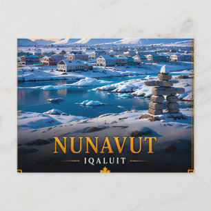 📍 Nunavut Kanada Reiseandenken Postkarte