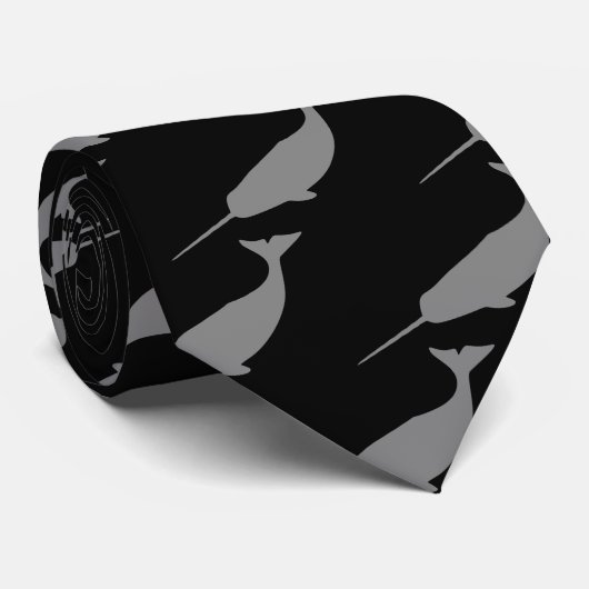 Nunavut Narwhal Krawatte (Gerollt)