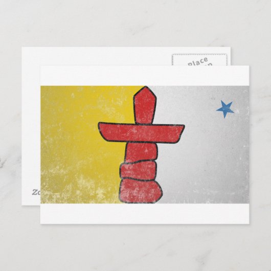 Nunavut Postkarte (Vorne/Hinten)
