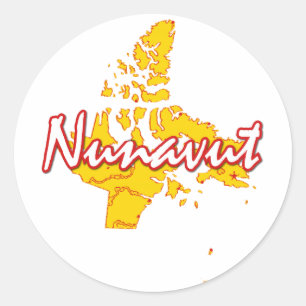 Nunavut Runder Aufkleber