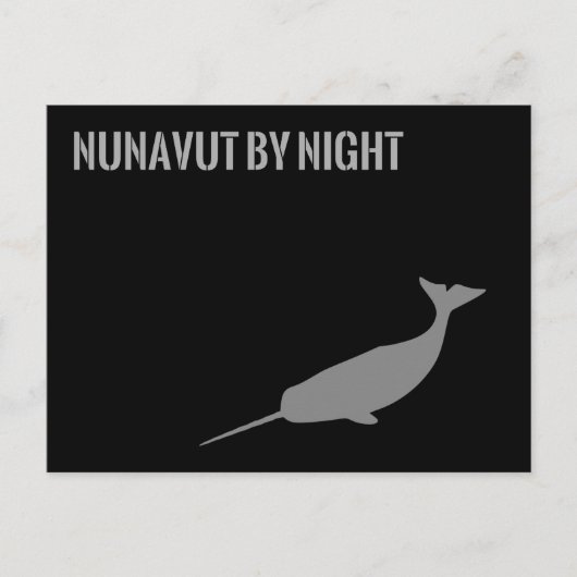 Nunavut von Nacht Postkarte (Vorderseite)