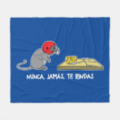 Nunca jamas te rindas fleecedecke (Vorderseite (Horizontal))