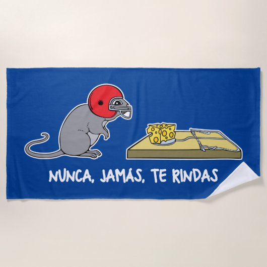 Nunca jamas te rindas strandtuch (Vorderseite)