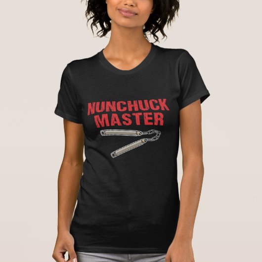 Nunchuck Karate Meister Taekwondo Kampfkünste T-Shirt (Vorderseite)