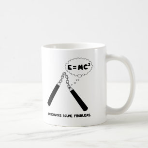 Nunchucks lösen Probleme Kaffeetasse