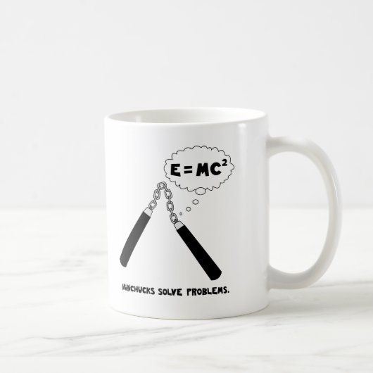 Nunchucks lösen Probleme Kaffeetasse (Rechts)