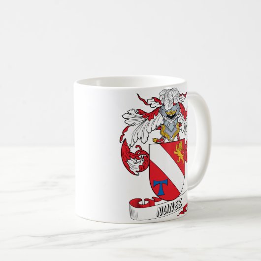 Nunez-Familienwappen Kaffeetasse (VorderseiteRechts)