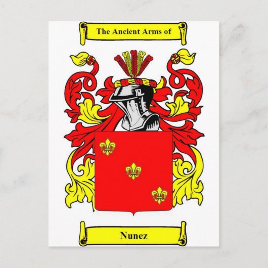 Nunez-Wappen Postkarte (Vorderseite)