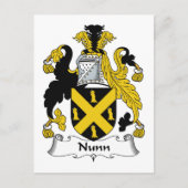 Nunn Familienwappen Postkarte (Vorderseite)