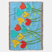 Nuns 25. Silver Jubilee Woven Blanket Blanket Blau Decke (Vorderseite Vertikal)