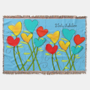 Nuns 25. Silver Jubilee Woven Blanket Blanket Blau Decke