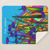 Nuns 50. Jubilee Künstlerisch Floral Sherpadecke (Vorderseite (Horizontal))