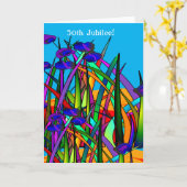 Nuns 50. Jubilee Künstlerische Blumenkohl Karte (Gelbe Blume)