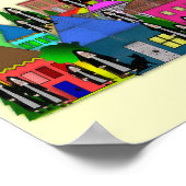 "Nuns des Dorfes" Katholische Nun Kunstgeschenke Poster (Ecke)