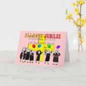 Nuns Diamond Jubilee 75. Jahr des Dienstes Karte (Gelbe Blume)