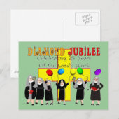 Nuns Diamond Jubilee 75. Jahr des Dienstes Postkarte (Vorne/Hinten)