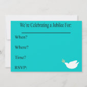 Nuns Golden 50. Jubiläum Einladungen (Rückseite)