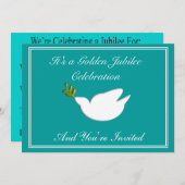 Nuns Golden 50. Jubiläum Einladungen (Vorne/Hinten)
