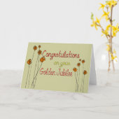 Nuns Golden Jubilee (50. Jahrestag) Geschenke Karte (Gelbe Blume)