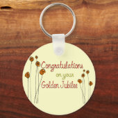 Nuns Golden Jubilee (50. Jahrestag) Geschenke Schlüsselanhänger (Vorderseite)