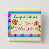 Nuns Golden Jubilee Geschenke Button (Vorderseite)