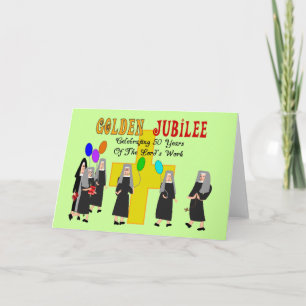 Nuns Golden Jubilee Geschenke Karte