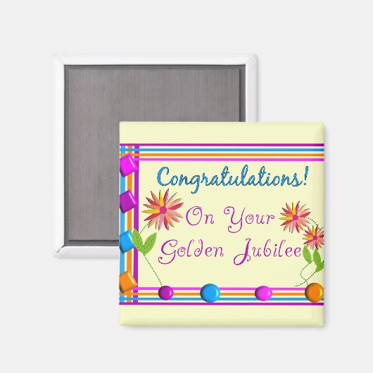 Nuns Golden Jubilee Geschenke Magnet (Vorderseite/Rückseite)