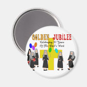 Nuns Golden Jubilee Geschenke Magnet (Vorderseite/Rückseite)