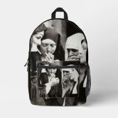 NUNS RAUCHEN VINTAGES FOTO BEDRUCKTER RUCKSACK (Vorderseite)