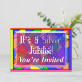 Nuns Silver 25. Jubilee Einladungen (Stehend Vorderseite)