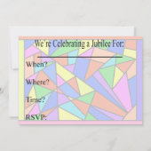 Nuns Silver 25. Jubilee Einladungen (Rückseite)