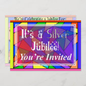 Nuns Silver 25. Jubilee Einladungen (Vorne/Hinten)