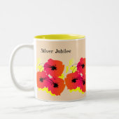 Nuns Silver Jubilee (25.) Zwei-Tone-Kaffee-Tasse Zweifarbige Tasse (Links)