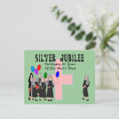 Nuns Silver Jubilee Geschenke Postkarte (Stehend Vorderseite)