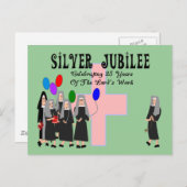 Nuns Silver Jubilee Geschenke Postkarte (Vorne/Hinten)