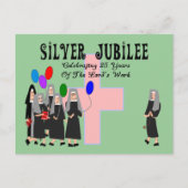 Nuns Silver Jubilee Geschenke Postkarte (Vorderseite)