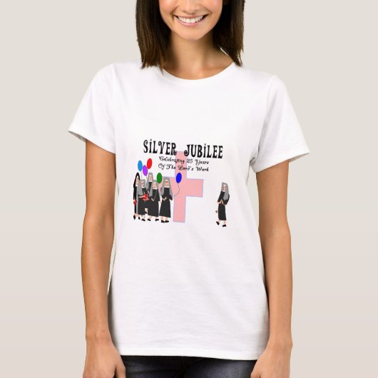 Nuns Silver Jubilee Geschenke T-Shirt (Vorderseite)