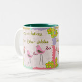 Nuns Silver Jubilee Geschenke Zweifarbige Tasse (Vorderseite Links)