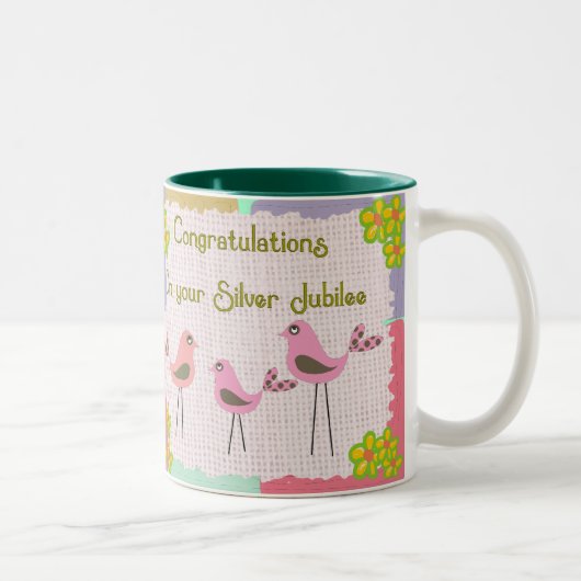 Nuns Silver Jubilee Geschenke Zweifarbige Tasse (Rechts)