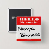 Nunya Binness Button (Vorne & Hinten)