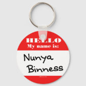Nunya Binness Schlüsselanhänger (Vorderseite)