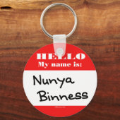Nunya Binness Schlüsselanhänger (Vorderseite)