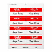 Nunya Bizness Haltung Namensschilder (Vorne)