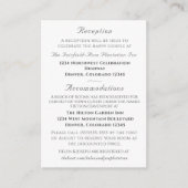 Nuptial Grace Catholic Wedding Begleitkarte (Vorderseite)