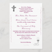 Nuptial Grace Catholic Wedding Invitation Einladung (Vorderseite)
