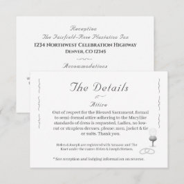 Nuptial Grace Katholische Hochzeit  Begleitkarte
